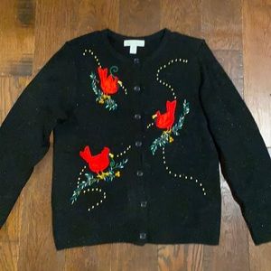 Marissa Christina Cardinal seasonal sweater